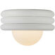 Alora Mood Harvey 1 Light 12 inch Antique White Semi-Flush Mount Ceiling Light