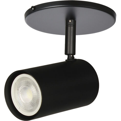 Taylor 1 Light 120 Matte Black Track Light Ceiling Light, Fixed Arm