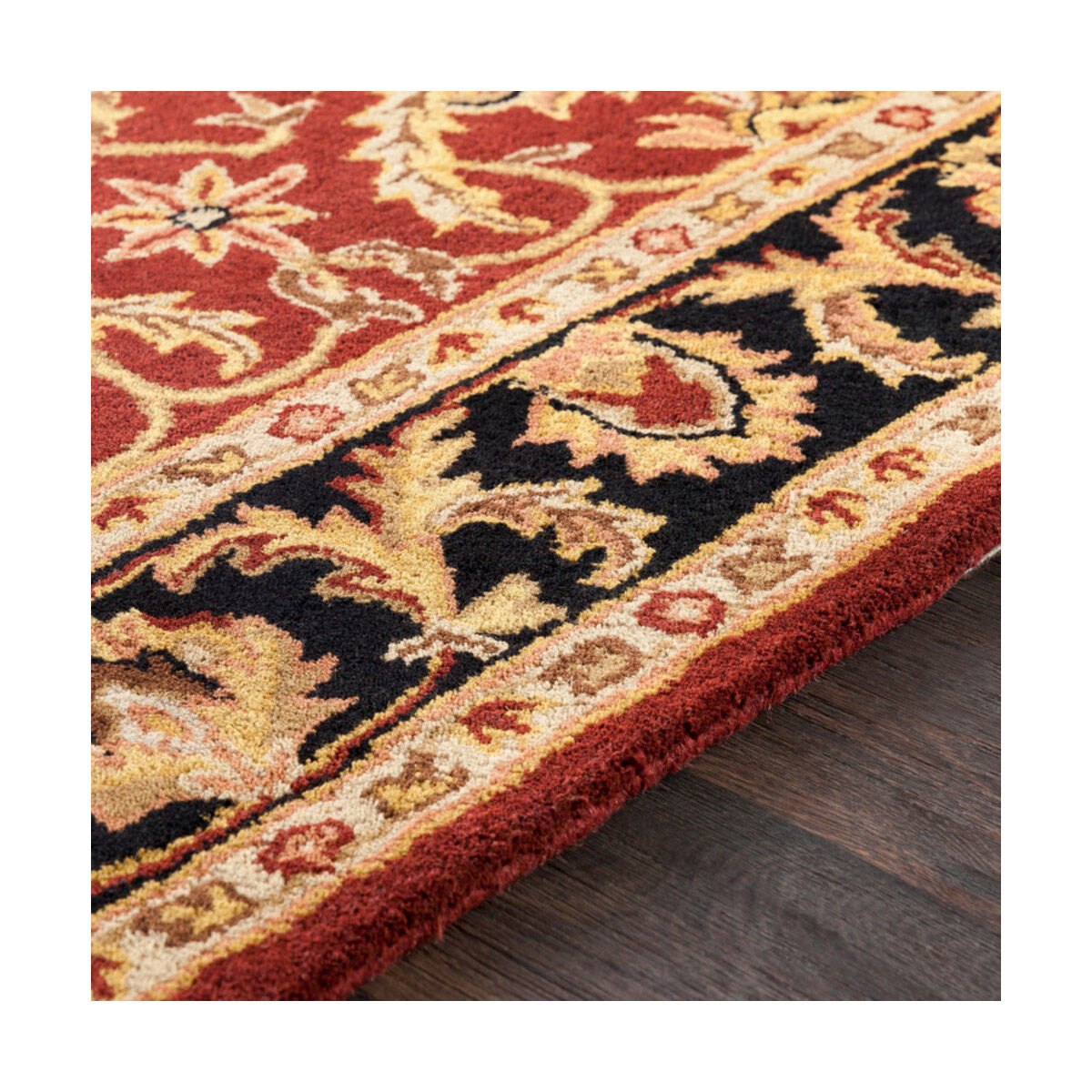 Middleton 42 X 42 inch Dark Brown/Mustard/Black/Clay Rugs, Round