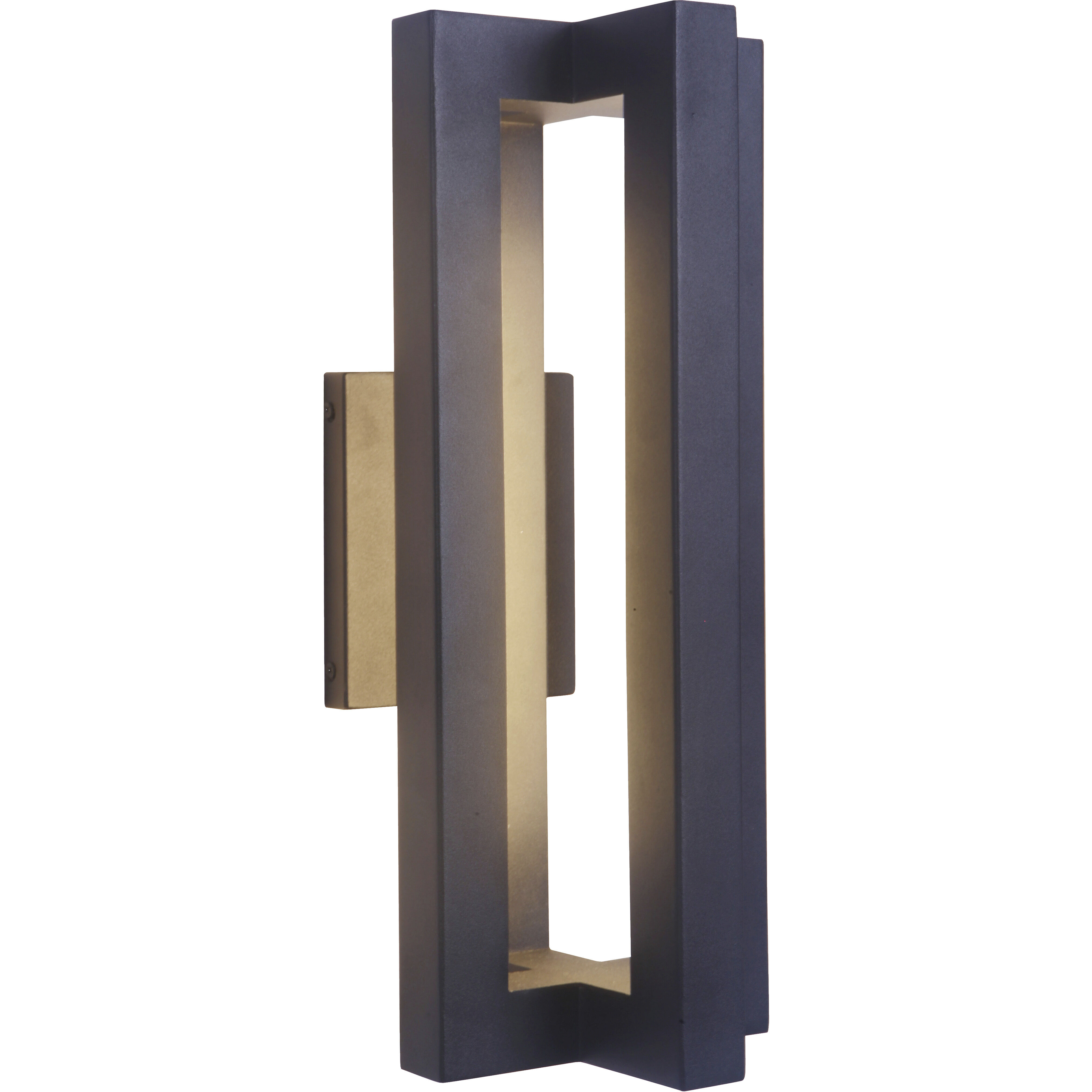 Kai LED 18 inch Textured Black Outdoor Wall Mount in Textured Matte Black, Medium