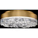 Beyond Bramble LED 11.88 inch Aged Brass Flush Mount Ceiling Light
