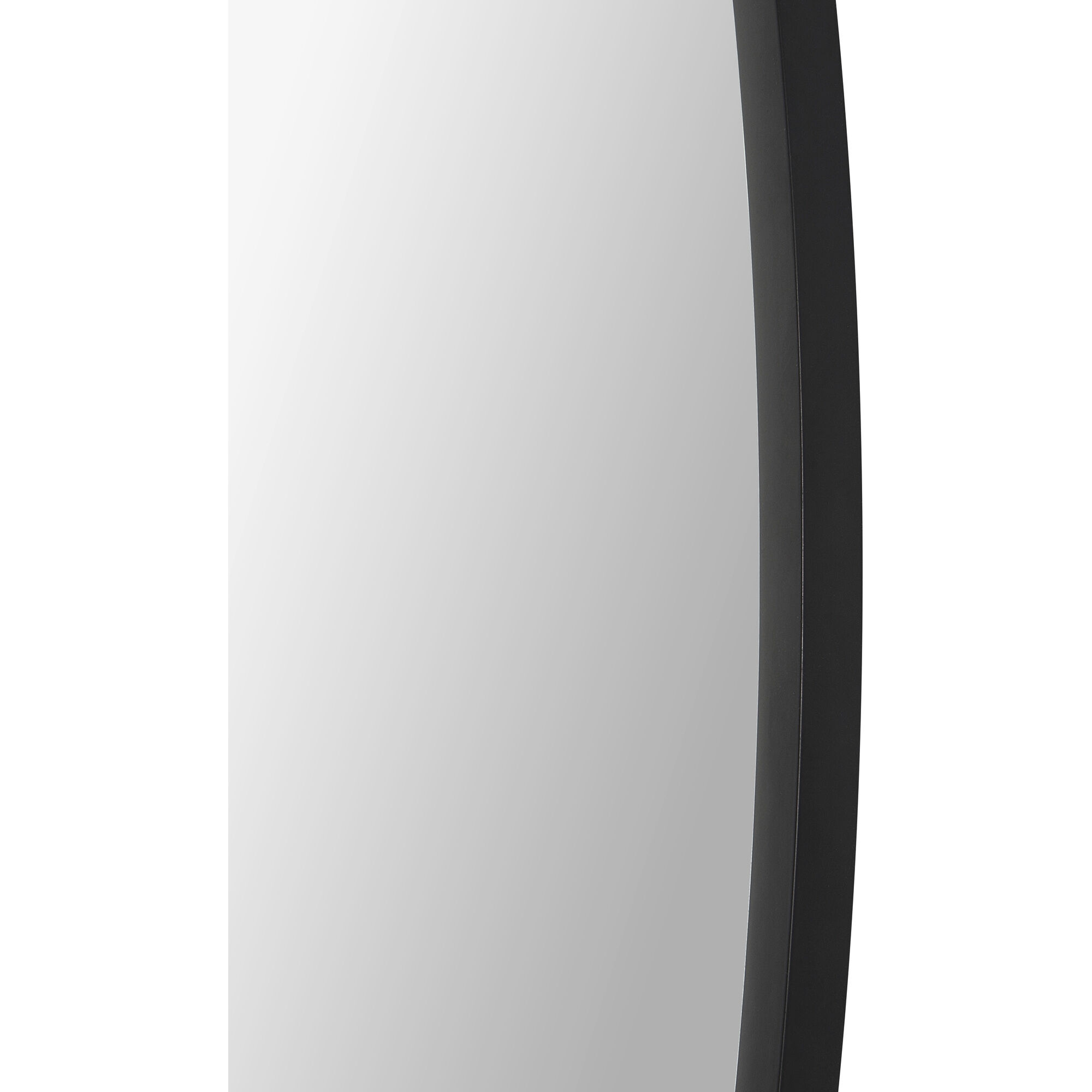 Rayden 38.5 X 36 inch Matte Black Wall Mirror