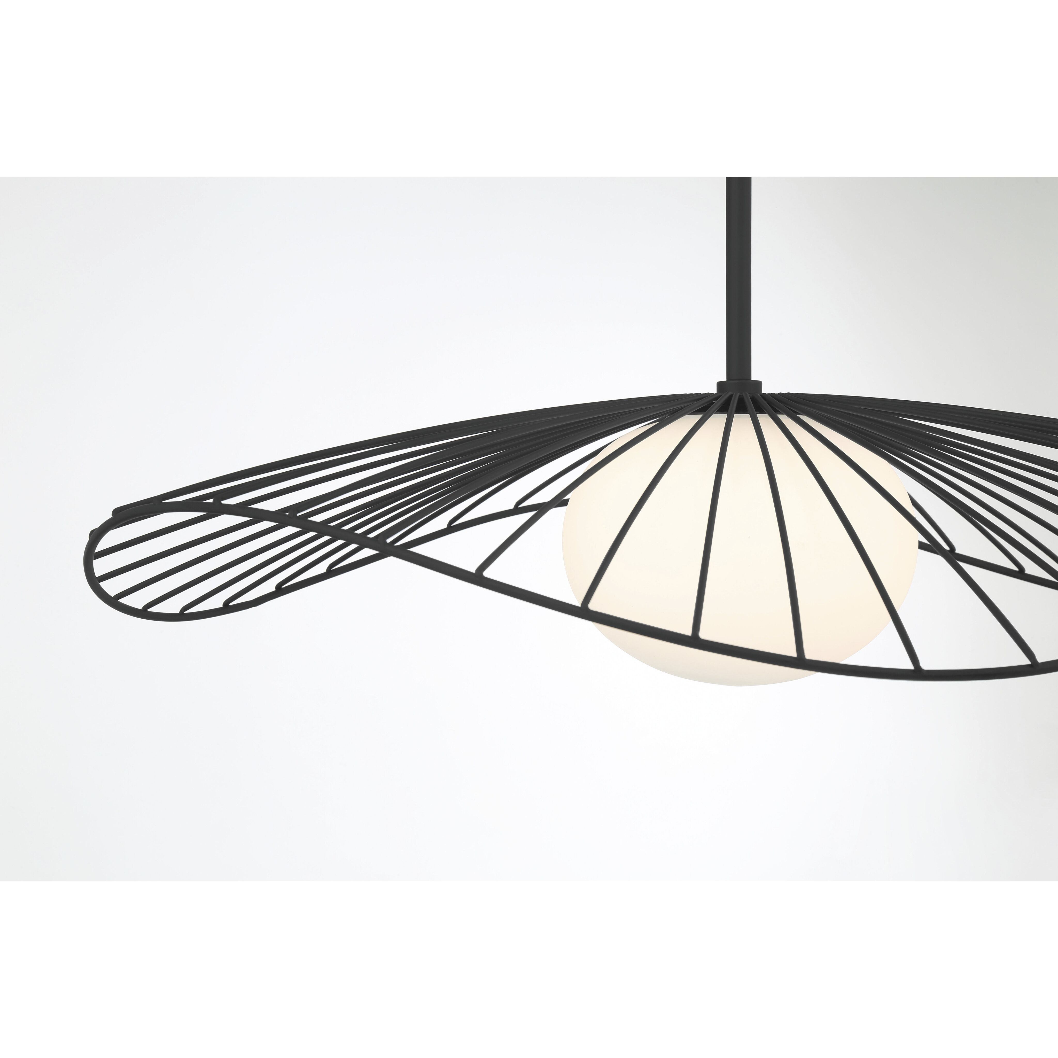 Langley 1 Light 24 inch Dark Matte Black Pendant Ceiling Light