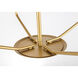 Enzo 4 Light 18 inch Brass Pendant Ceiling Light