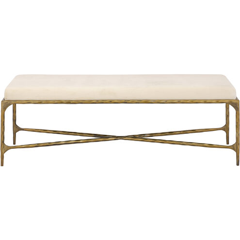 Seville Brass and Bone Bench, Long