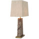 Gaultier 27.95 inch 5 watt Brown Straw Marquetry Table Lamp Portable Light