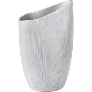 Scribing 10 X 6 inch Vase in White