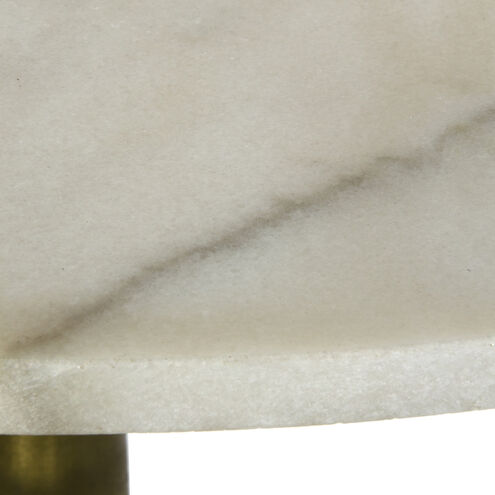 Alida 30 X 30 inch Antique Brass Side Table