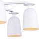 Gabardine 6 Light 28 inch Matte White Chandelier Ceiling Light