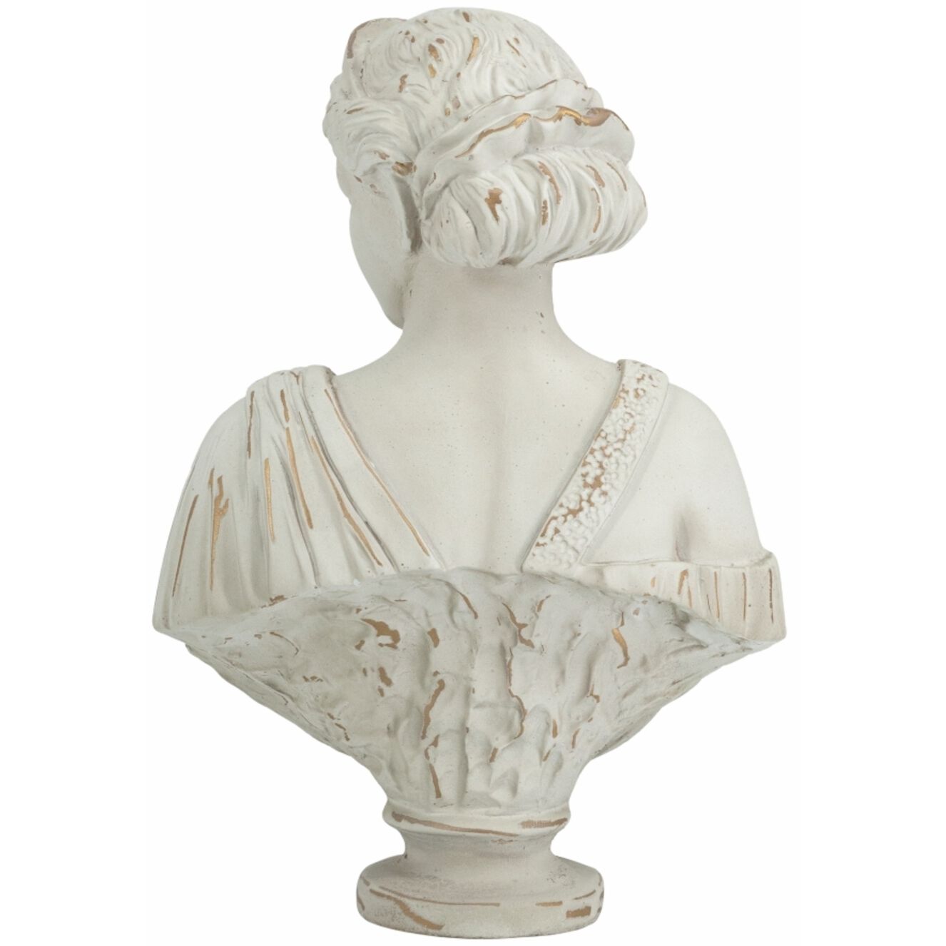 Baroque White and Gold Statue