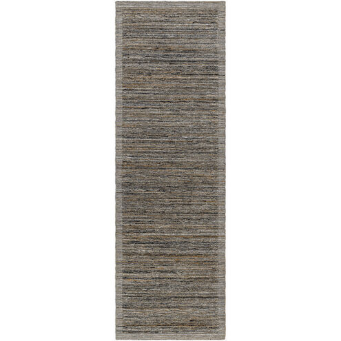 Yasmin 96 X 30 inch Dark Brown Rug, Runner