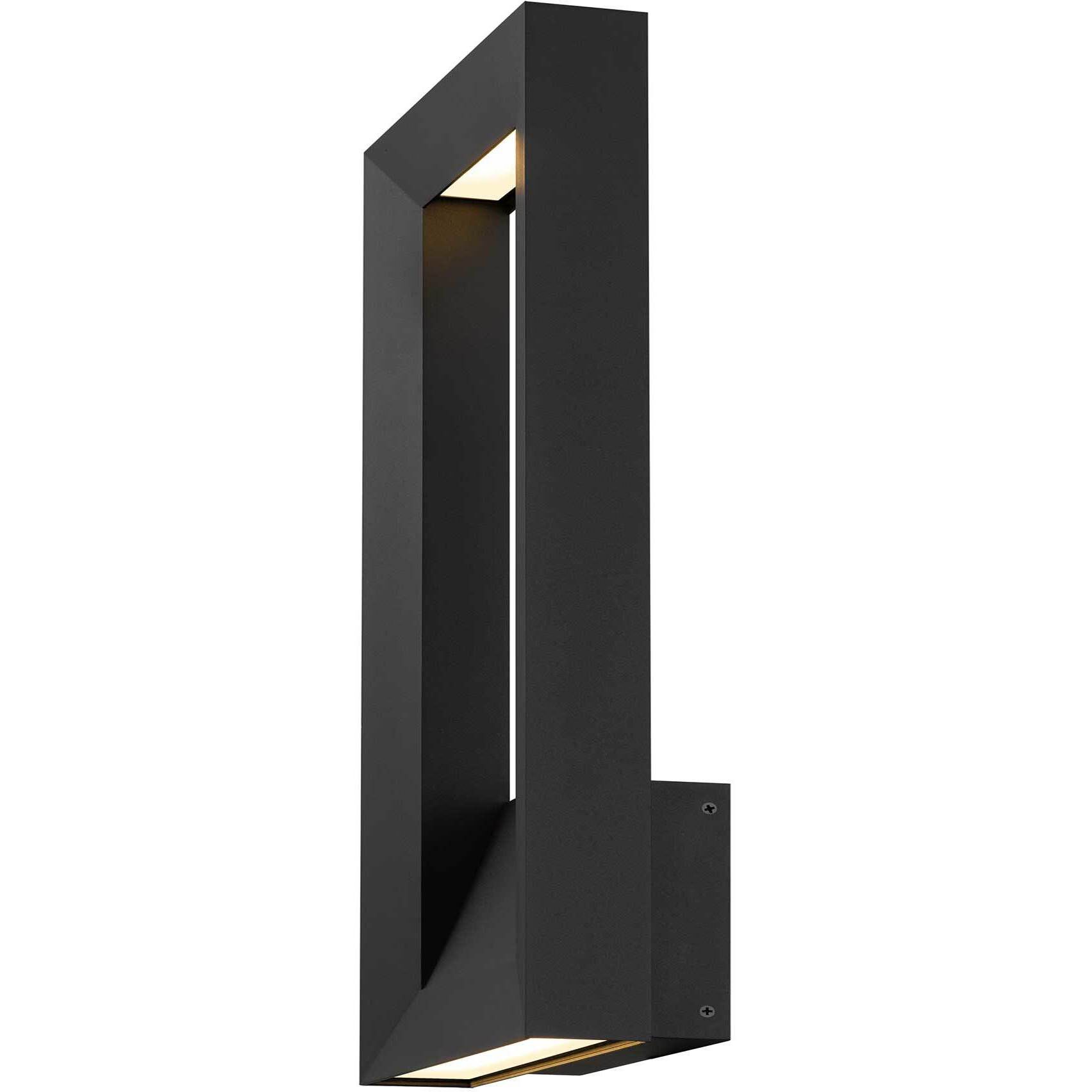Paletto LED 22 inch Sand Black Outdoor Wall Sconce