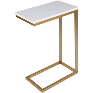 Rayna 24 X 16 inch Gold/White C Table