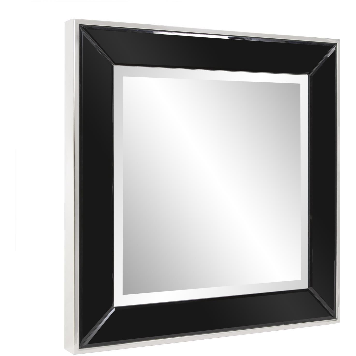 Square Devon 24 X 24 inch Black Mirror