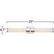 Positano LED 29 inch Polished Nickel Bathroom Vanity Wall Light in Clear Ribbed