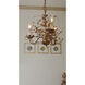Elegante 3 Light 18.5 inch Etruscan Gold Mini Chandelier Ceiling Light