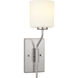 Tobin 1 Light 5 inch Brushed Nickel Wall Bracket Wall Light