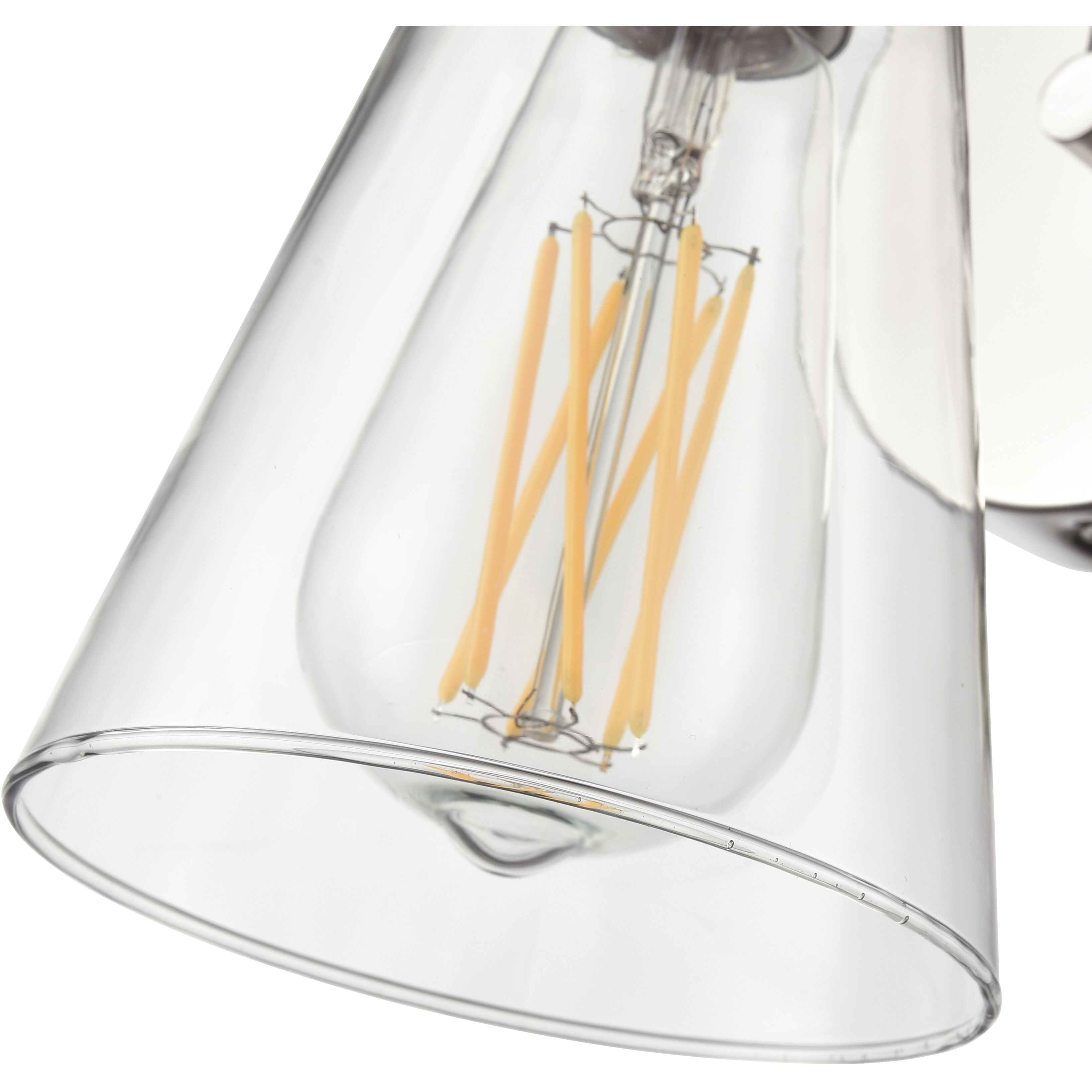 Camellia Wall Sconce Wall Light in Polished Nickel