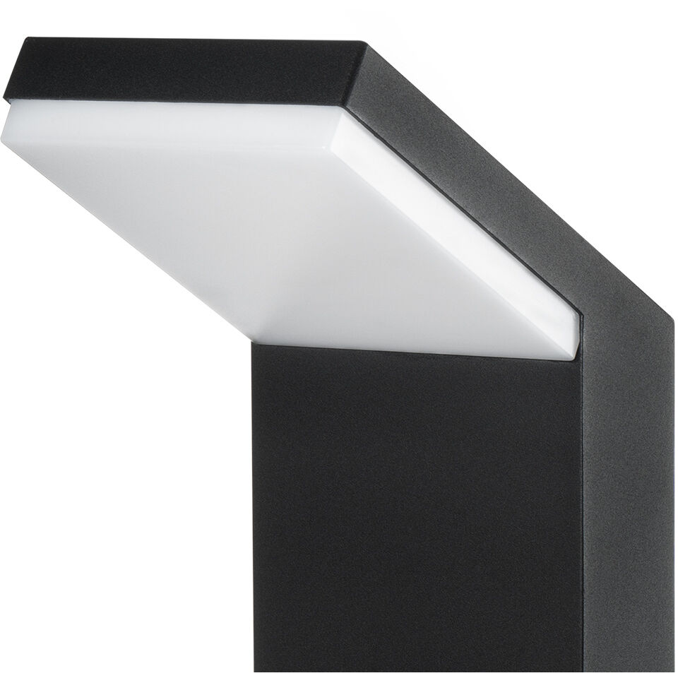 Modern 100V 9.5 watt Matte Black Outdoor Bollards