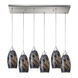 Old Saybrook 6 Light 30 inch Satin Nickel Multi Pendant Ceiling Light, Configurable