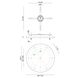 Leo 18 inch Black Multi Ceiling Canopy Ceiling Light