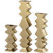 Zig Zag 12 X 2.5 inch Taper Candleholder, Set of 3