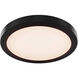Radiance 1 Light 12 inch Black Flushmount Ceiling Light