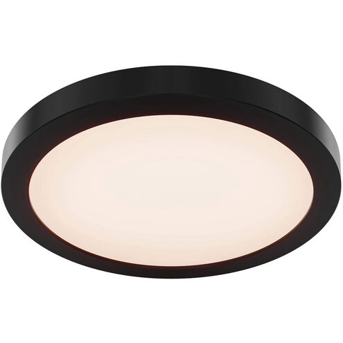Radiance 1 Light 12 inch Black Flushmount Ceiling Light