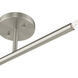 Copenhagen 2 Light 5.13 inch Brushed Nickel Semi-Flush Ceiling Light