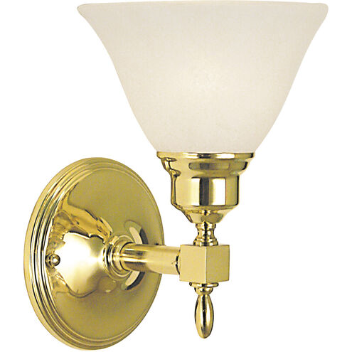 Taylor 1 Light 7 inch Antique Brass with Amber Marble Glass Shade Sconce Wall Light