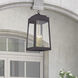 Oslo 4 Light 13.75 inch Bronze with Antique Brass Candles Outdoor Pendant Lantern