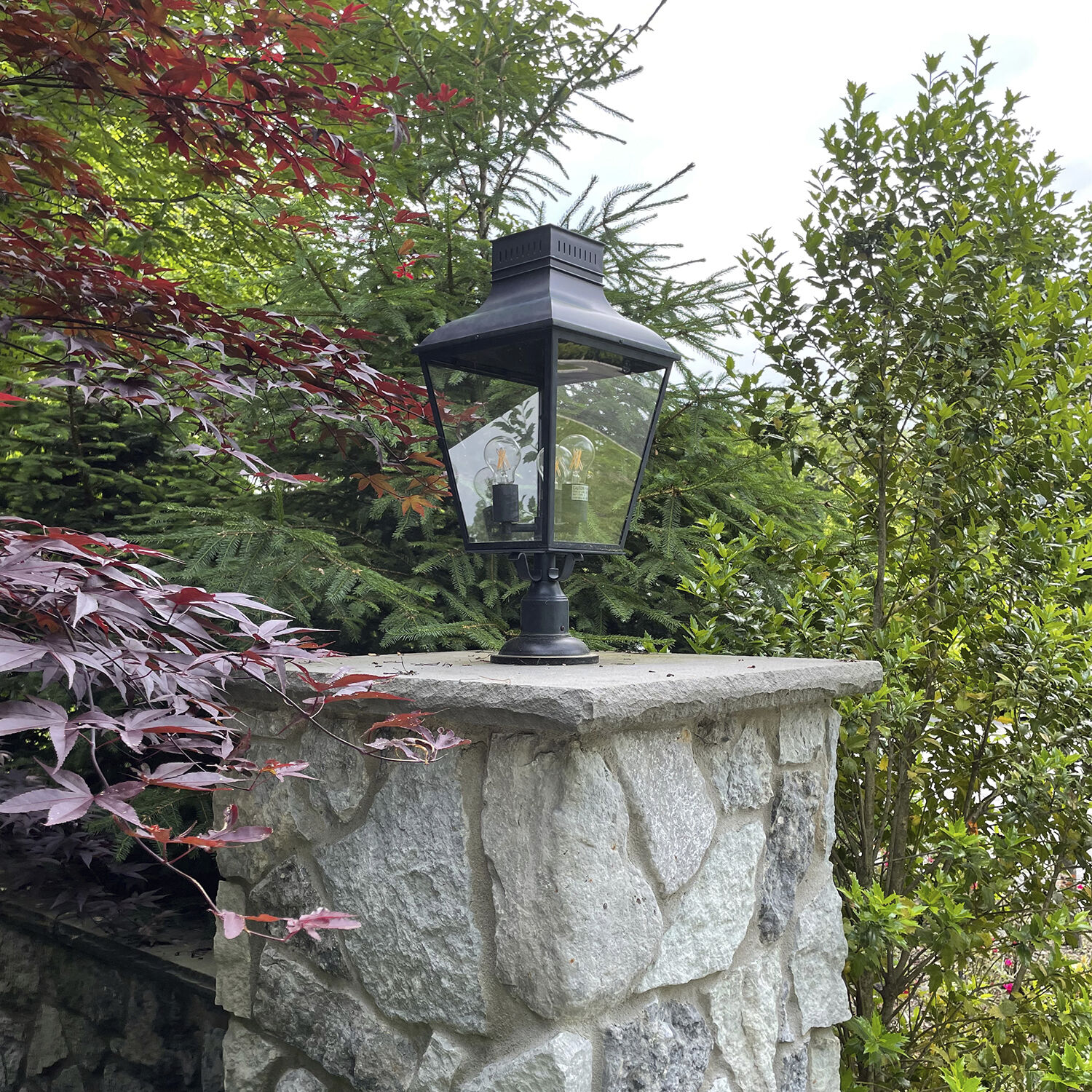 Dumont 3 Light 23 inch Graphite Post