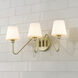 Yep Kennedy Vanity Wall Light in Brushed Champagne Brass