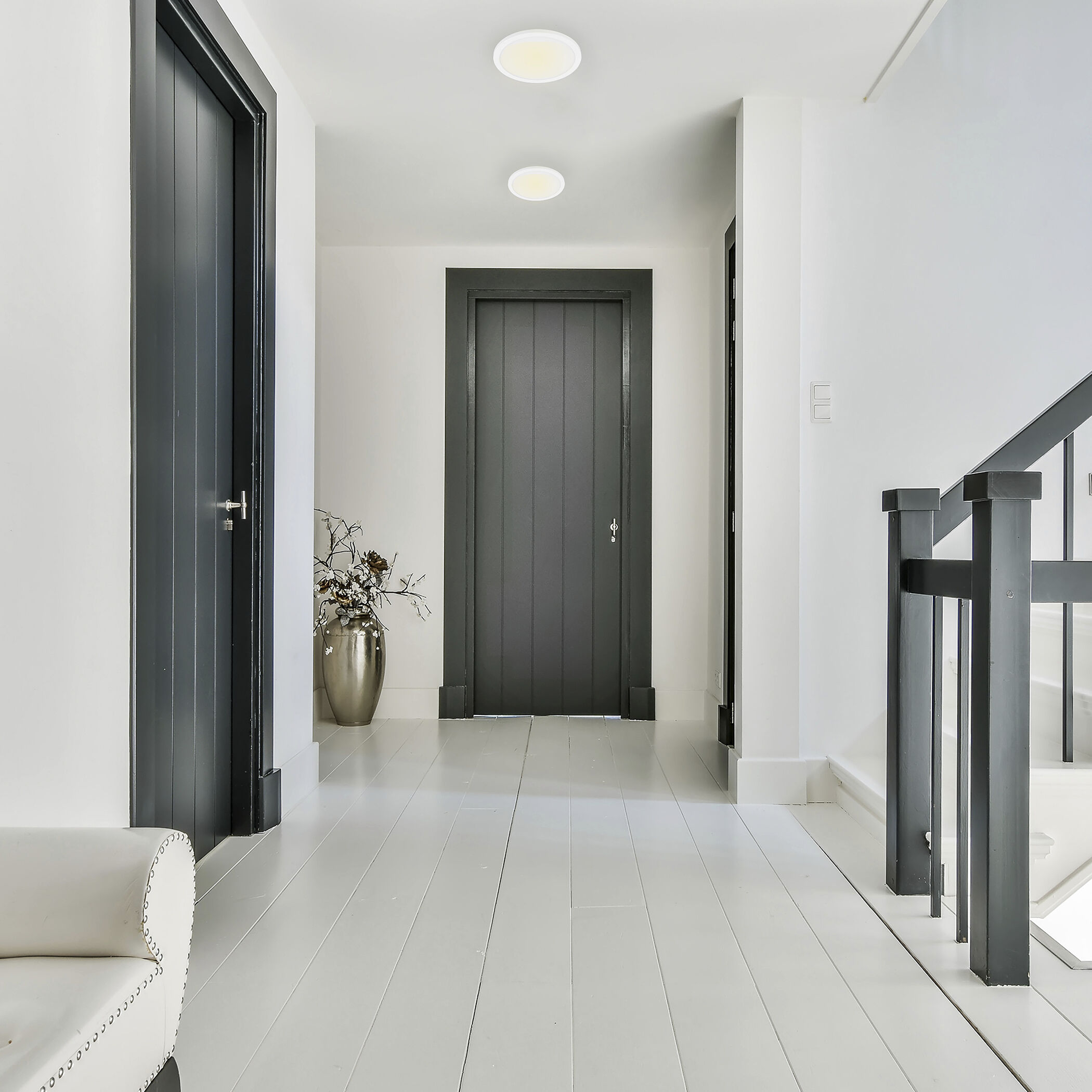 Trago 12 LED 11.81 inch White Flush Mount Ceiling Light, Wall Mountable