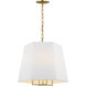 Paloma Contreras Lille 4 Light 17 inch Gild Hanging Shade Ceiling Light
