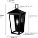 Munger 1 Light 14 inch Powder Coated Black Outdoor Wall Sconce
