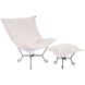 Syros Natural Outdoor Puff Scroll Chair
