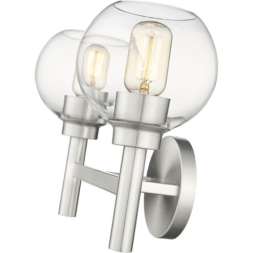 Sutton 2 Light 15.75 inch Brushed Nickel Vanity Wall Light