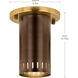 Ruehl 1 Light Lacquered Bronze Flush Mount Ceiling Light