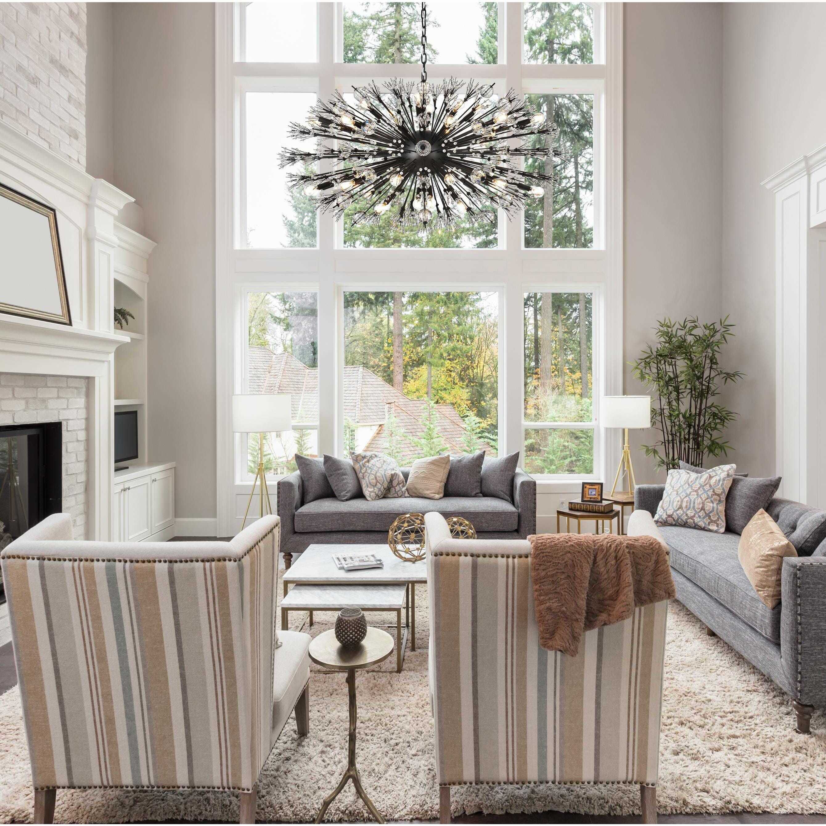 Vera 38 Light 25 inch Black Pendant Ceiling Light