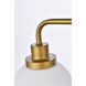 Hanson 2 Light 19 inch Brass Bath Sconce Wall Light