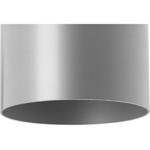 Cylinder 1 Light 7 inch Metallic Gray Outdoor Wall Cylinder in Metallic Grey, Standard