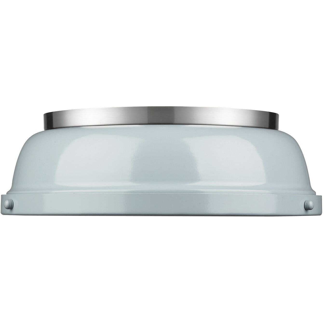 Yep Duncan 2 Light 14 inch Pewter Flush Mount Ceiling Light in Seafoam, Damp