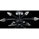 Beyond Plumeria LED 23.9 inch Black Semi-Flush Mount Ceiling Light