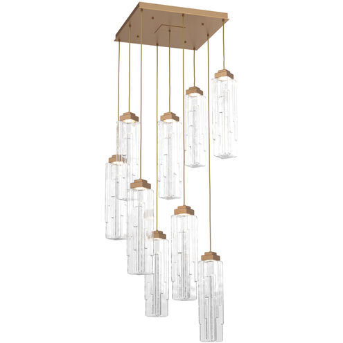 Ledgestone LED 26.1 inch Novel Brass Chandelier Ceiling Light, Square Multi-Port