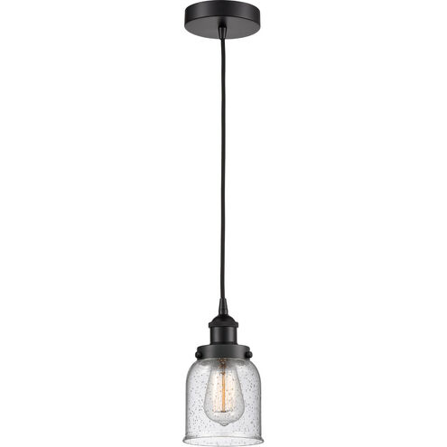 Edison Bell 1 Light 5 inch Matte Black Mini Pendant Ceiling Light