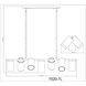 Lumina 7 Light 42 inch Modern Gold Linear Chandelier Ceiling Light