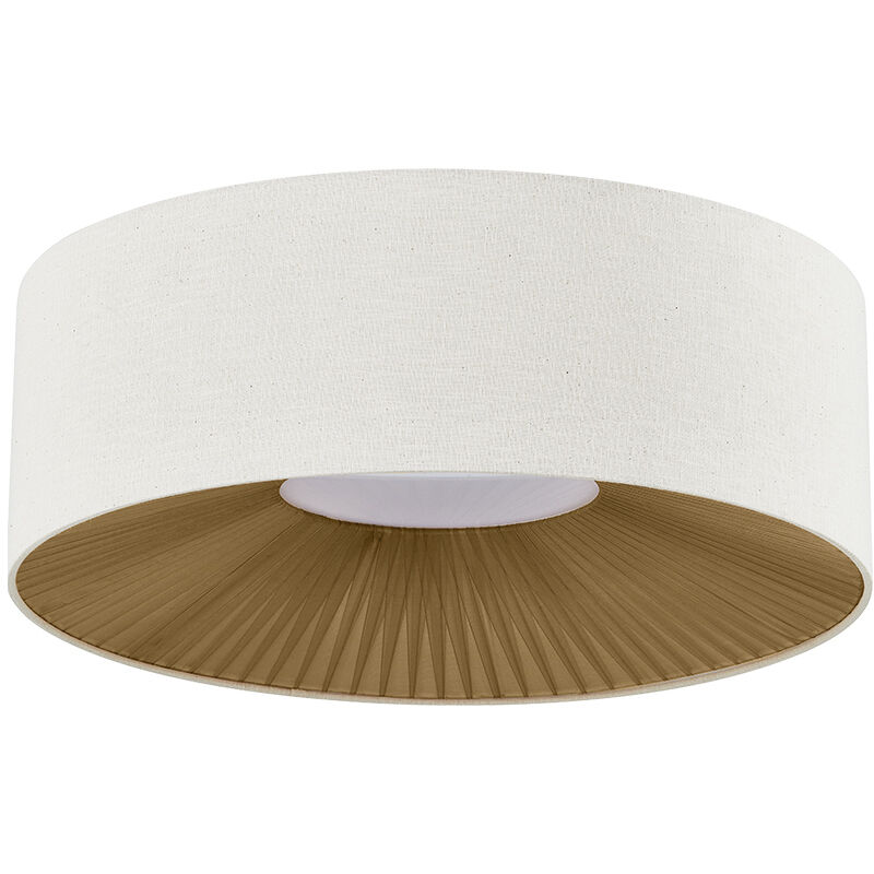 Textile Collection 4 Light 18 inch Matte Black Flush Mount Ceiling Light, Warren Family