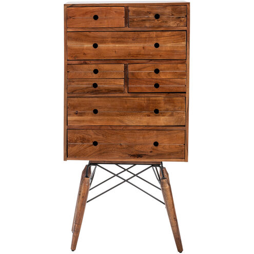 Center Hill Medium Brown and Black Cabinet