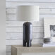 Kelly Wearstler Chalon 30 inch 15 watt Stained Black Metallic Table Lamp Portable Light, Large